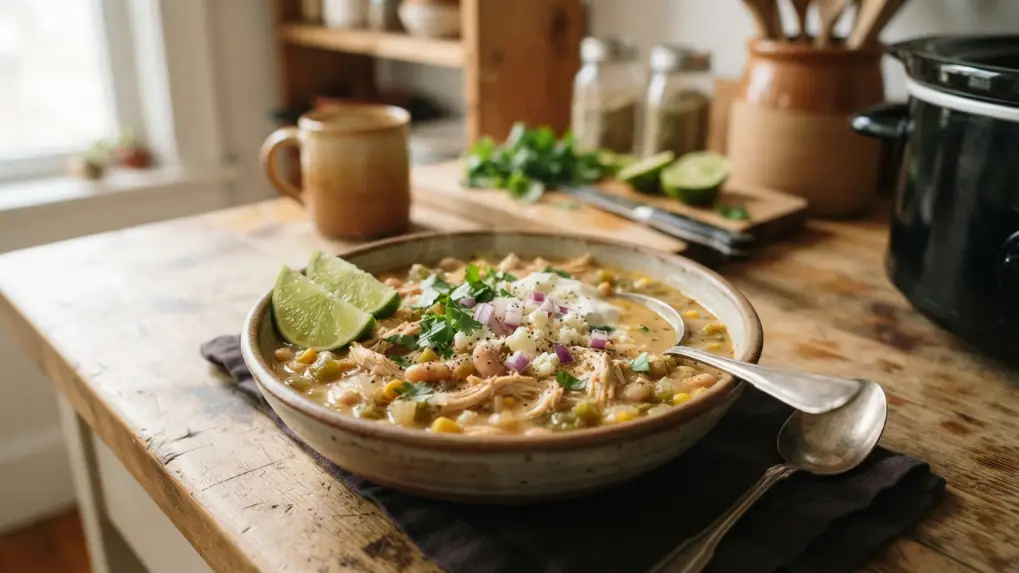 Slow Cooker White Chicken Chili: Hearty Comfort in a Creamy Broth