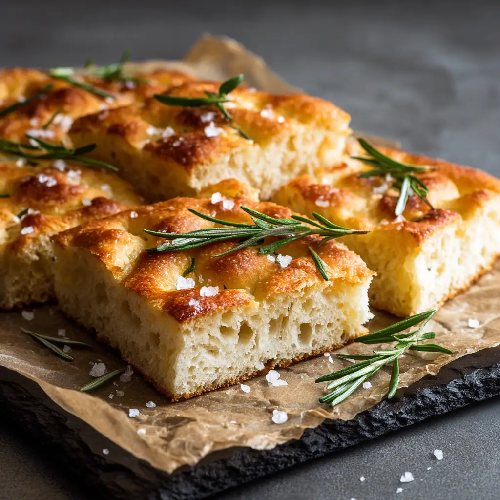 Gluten-Free Focaccia Bread with Rosemary and Flaky Sea Salt