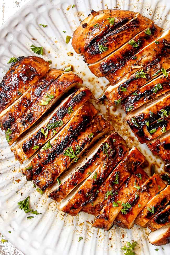 Grilled Chicken Marinade with Savory Tangy Balsamic Lemon Flavor