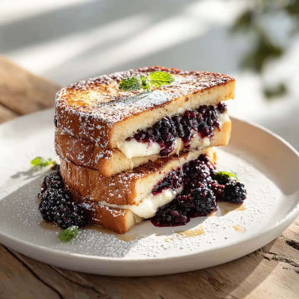 Stuffed French Toast with Cream Cheese Filling