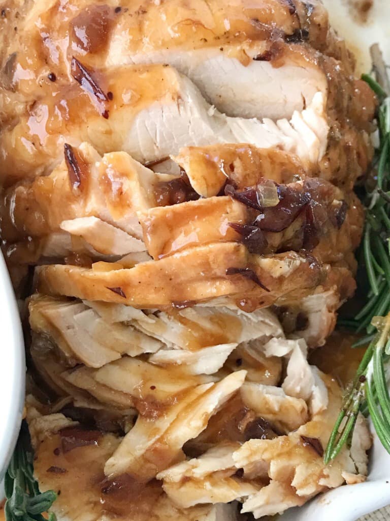 Crock Pot Cranberry Turkey Breast with Orange Cranberry Gravy