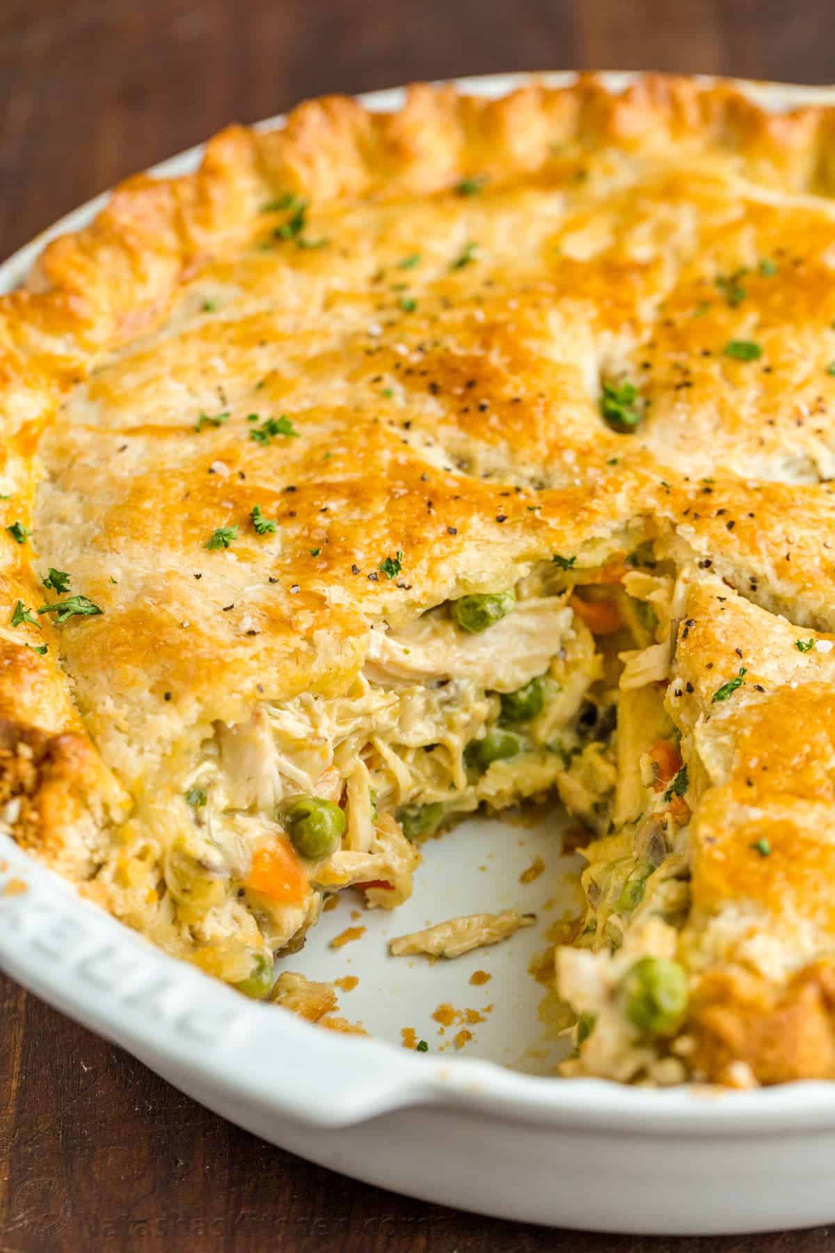 Chicken Pot Pie with Creamy Gravy and Flaky Double Crust