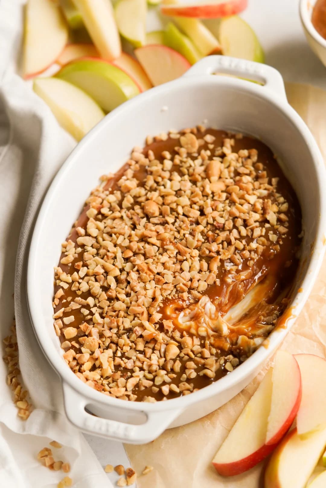 Cream Cheese Caramel Apple Dip with Crunchy Toffee Bits