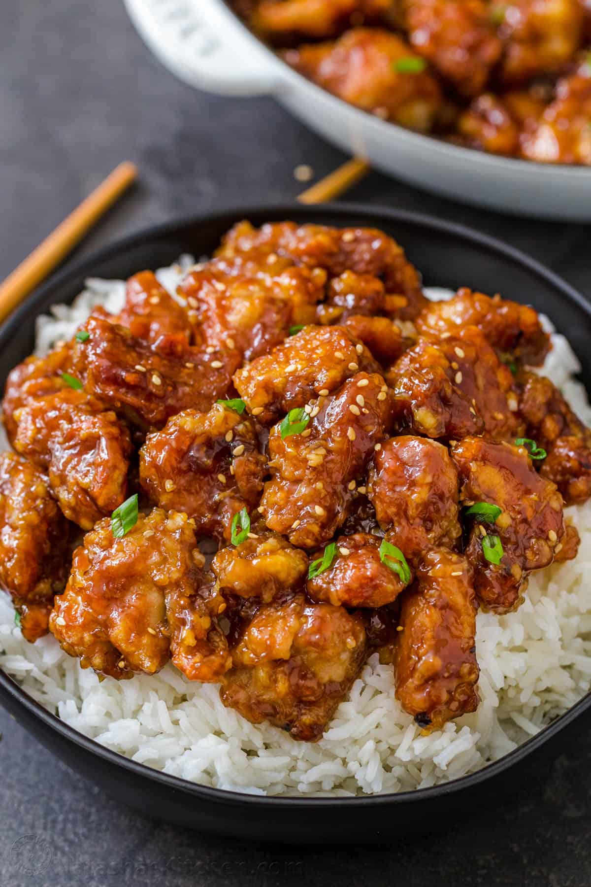General Tso’s Chicken with Crisp Golden Coating and Tangy Sweet-Spicy Sauce