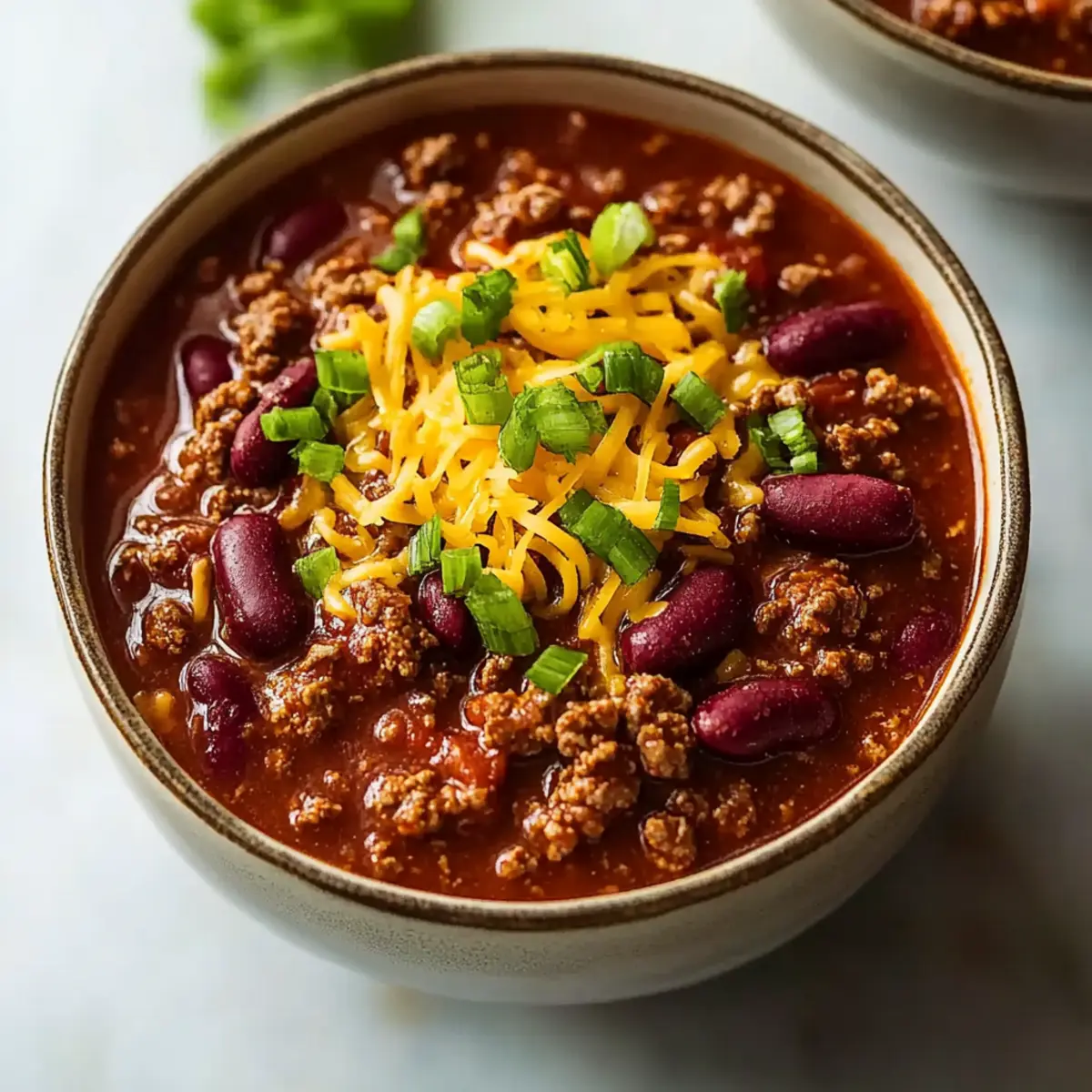 Classic Slow Cooker Beef Chili With Hearty Beans and Warm Spices