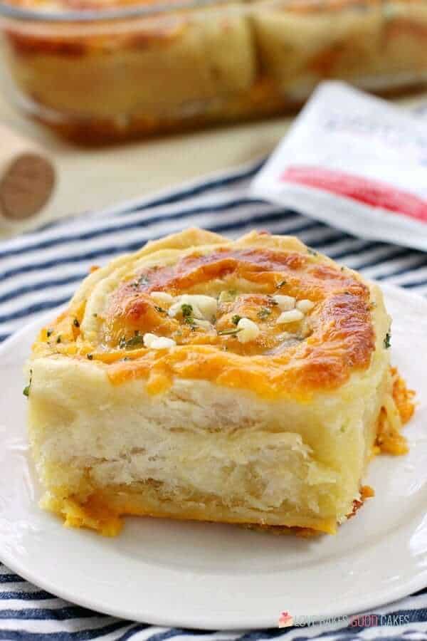 Cheesy Garlic Bread Rolls With Garlic-Parsley Butter and Two Cheeses