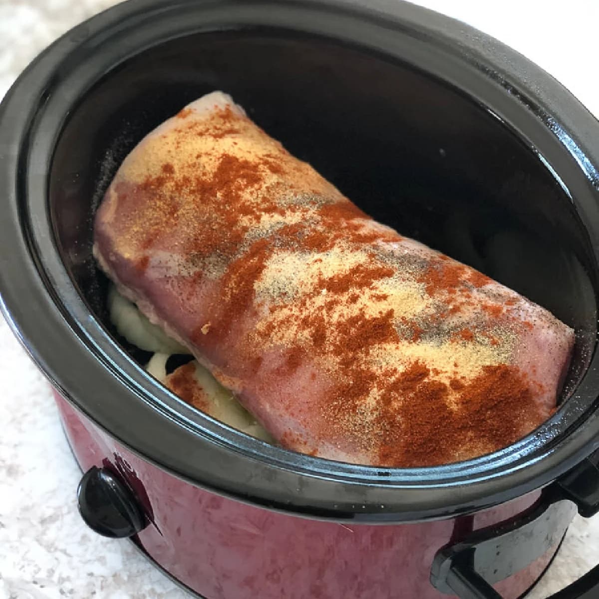 Crock Pot Pork Loin with Tender Slices and Savory Onions