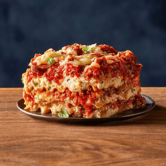 Classic Beef Lasagna with Rich Soffritto Sauce and Golden Cheese Crust