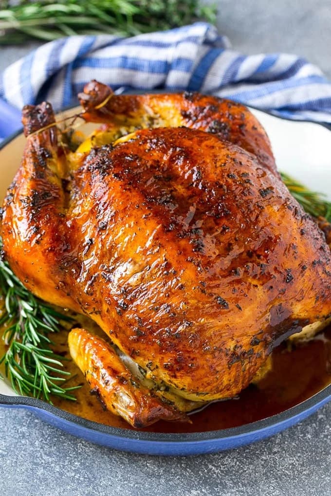 Roasted Chicken with Garlic and Herbs: Golden Brown and Juicy