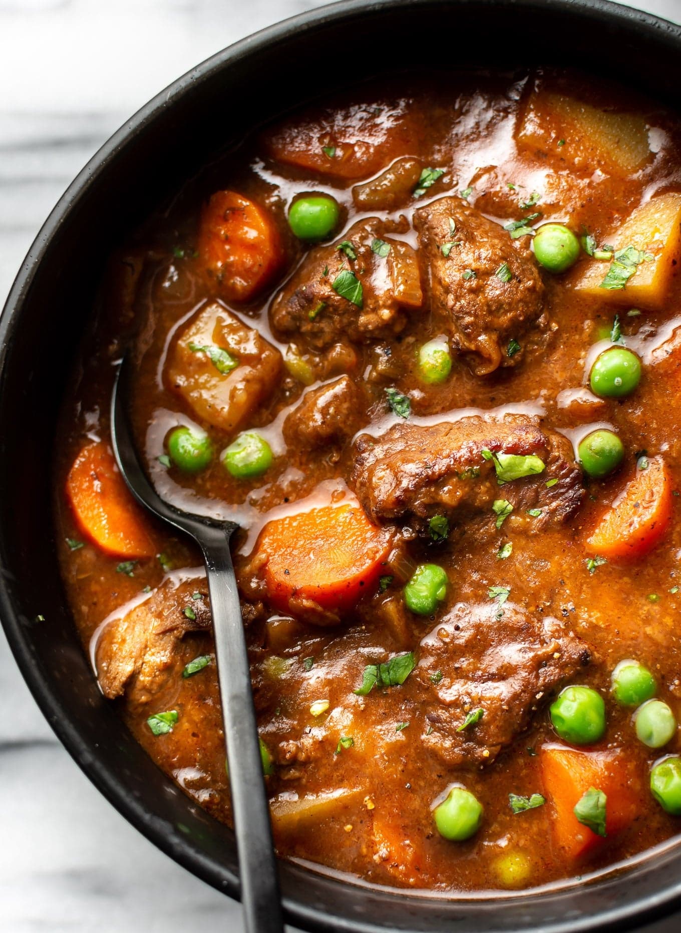 Beef Stew with Tender Chuck, Carrots, and Red Wine Sauce